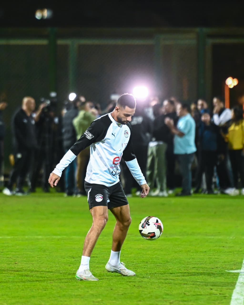 منتخب مصر المشارك في كأس العرب يختتم تدريباته قبل السفر للدوحة