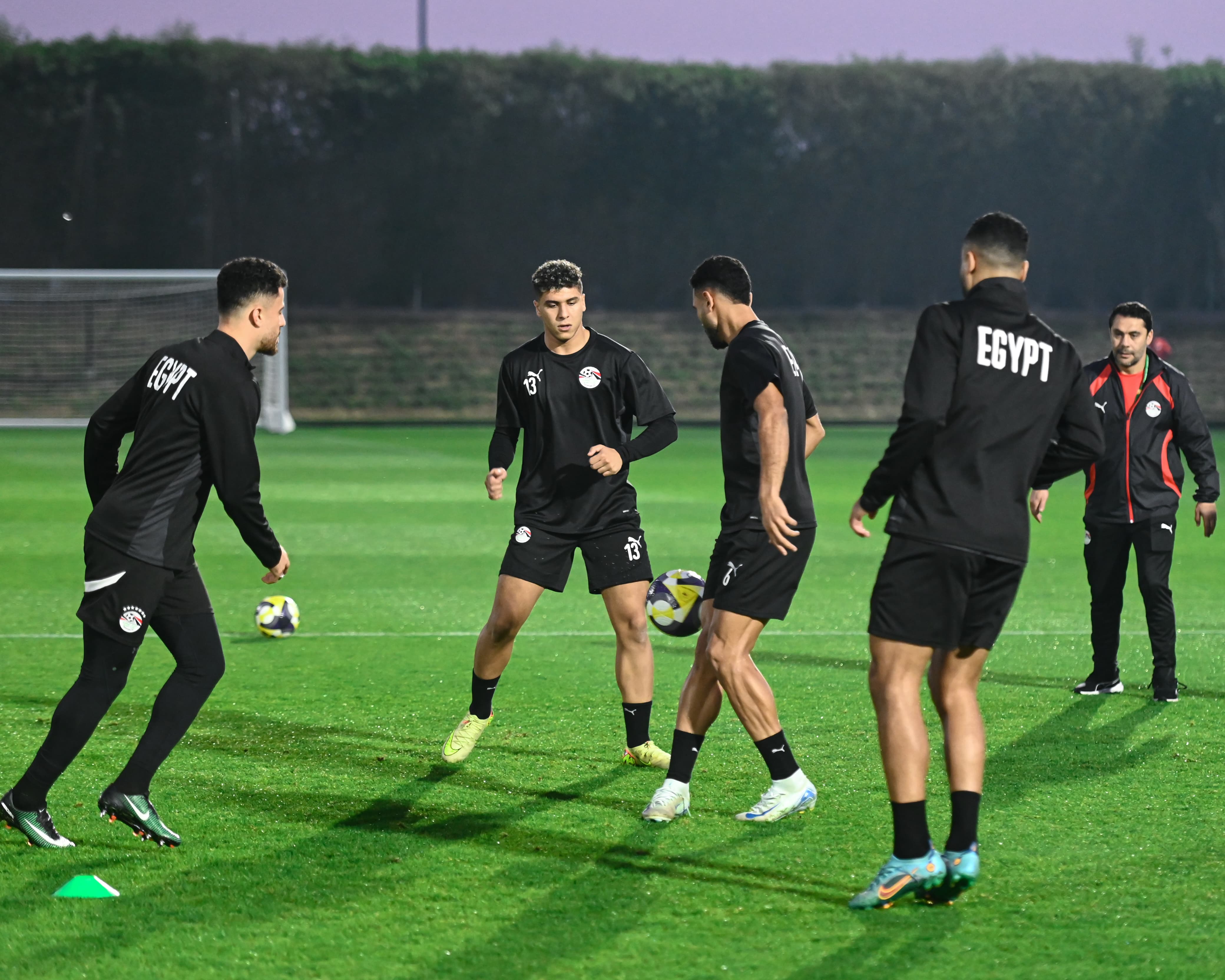 تدريبات منتخب مصر المشارك في كأس العرب استعدادا لمواجهة الأردن