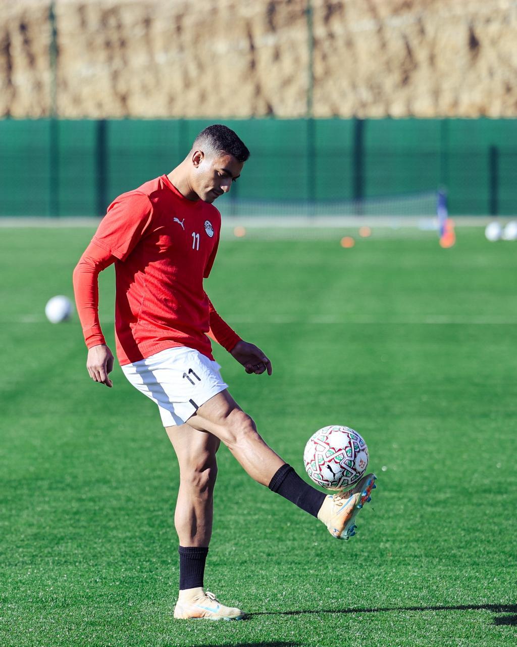 منتخب مصر يختتم تدريباته قبل مواجهة جنوب افريقيا