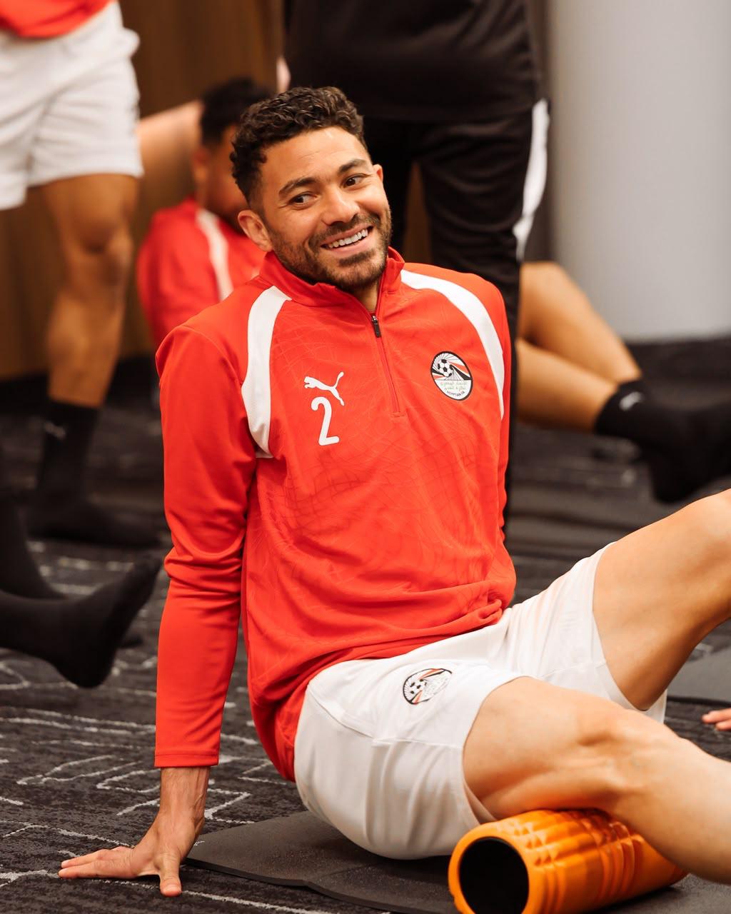 بالصور: تدريبات استشفائية وبدنية للاعبي منتخب مصر بفندق الإقامة 