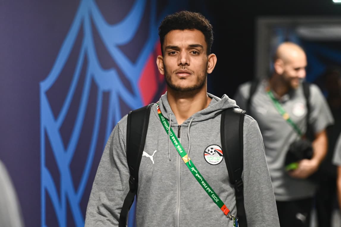 منتخب مصر المشارك في كأس العرب يصل لملعب البيت قبل مواجهة الأردن