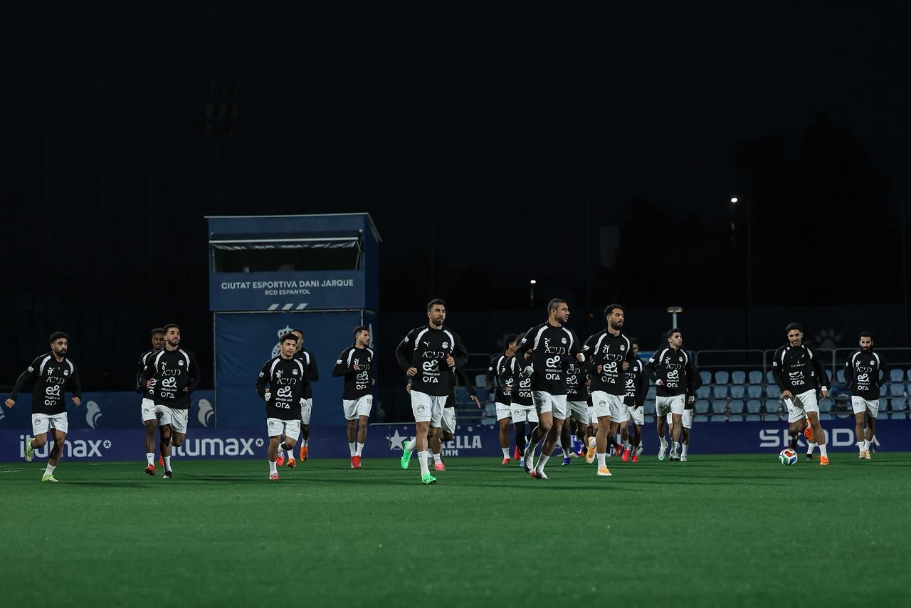 منتخب مصر يخوض تدريبه في "إسبانيول" استعداداً لودية إسبانيا