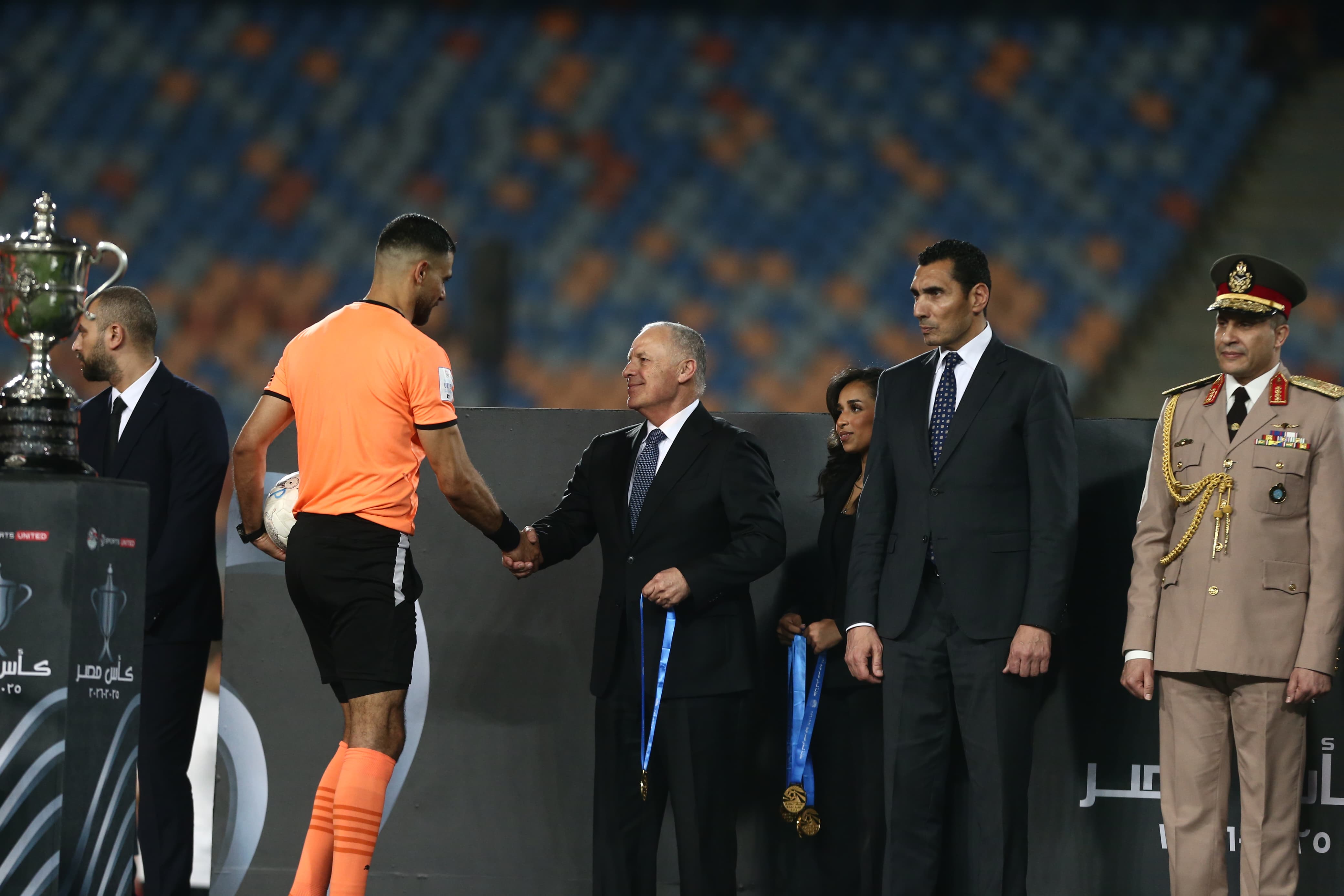 بالصور: مراسم تتويج بيراميدز بكأس مصر