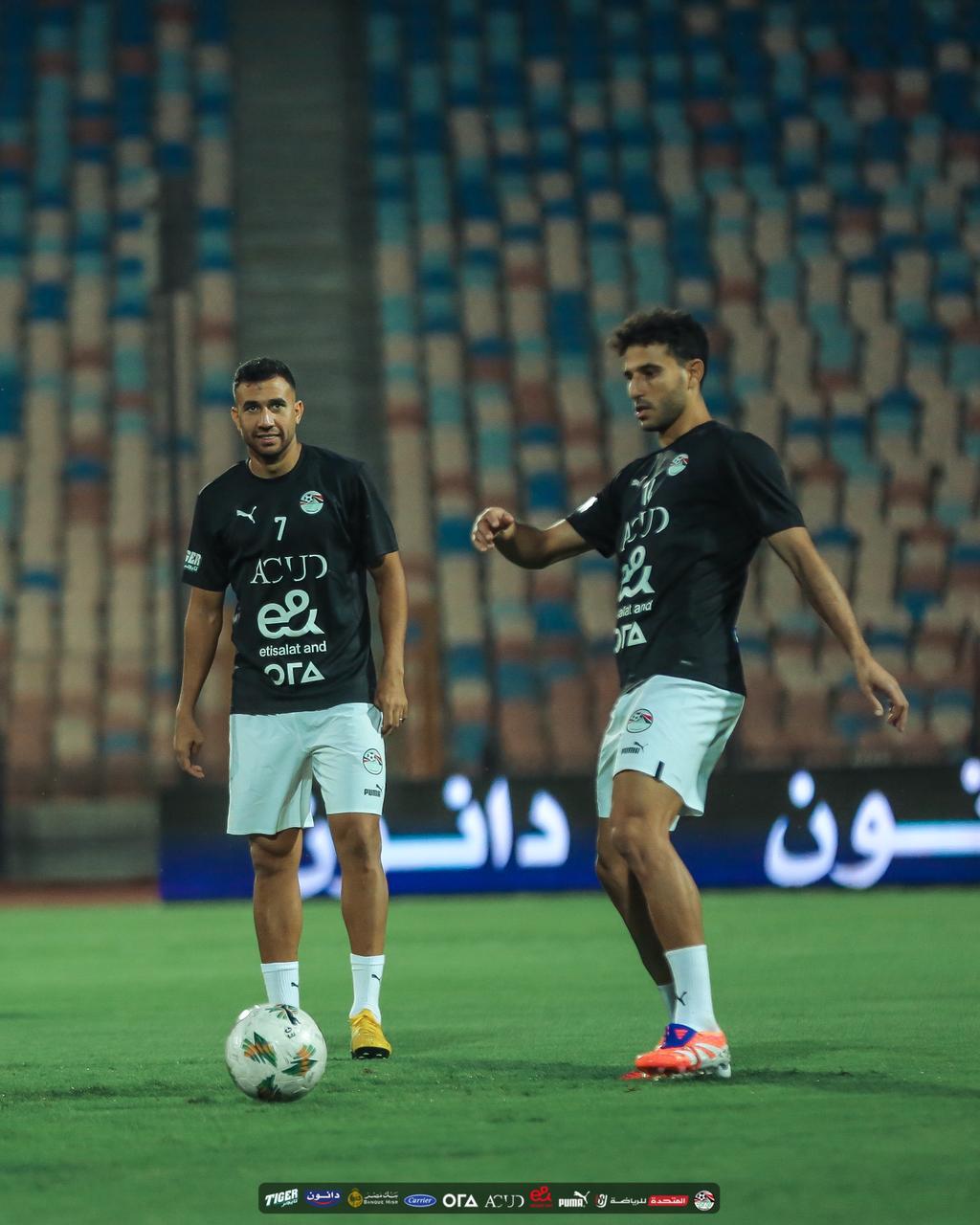 منتخب مصر يؤدي أول تدريباته على ملعب القاهرة قبل السفر للمغرب