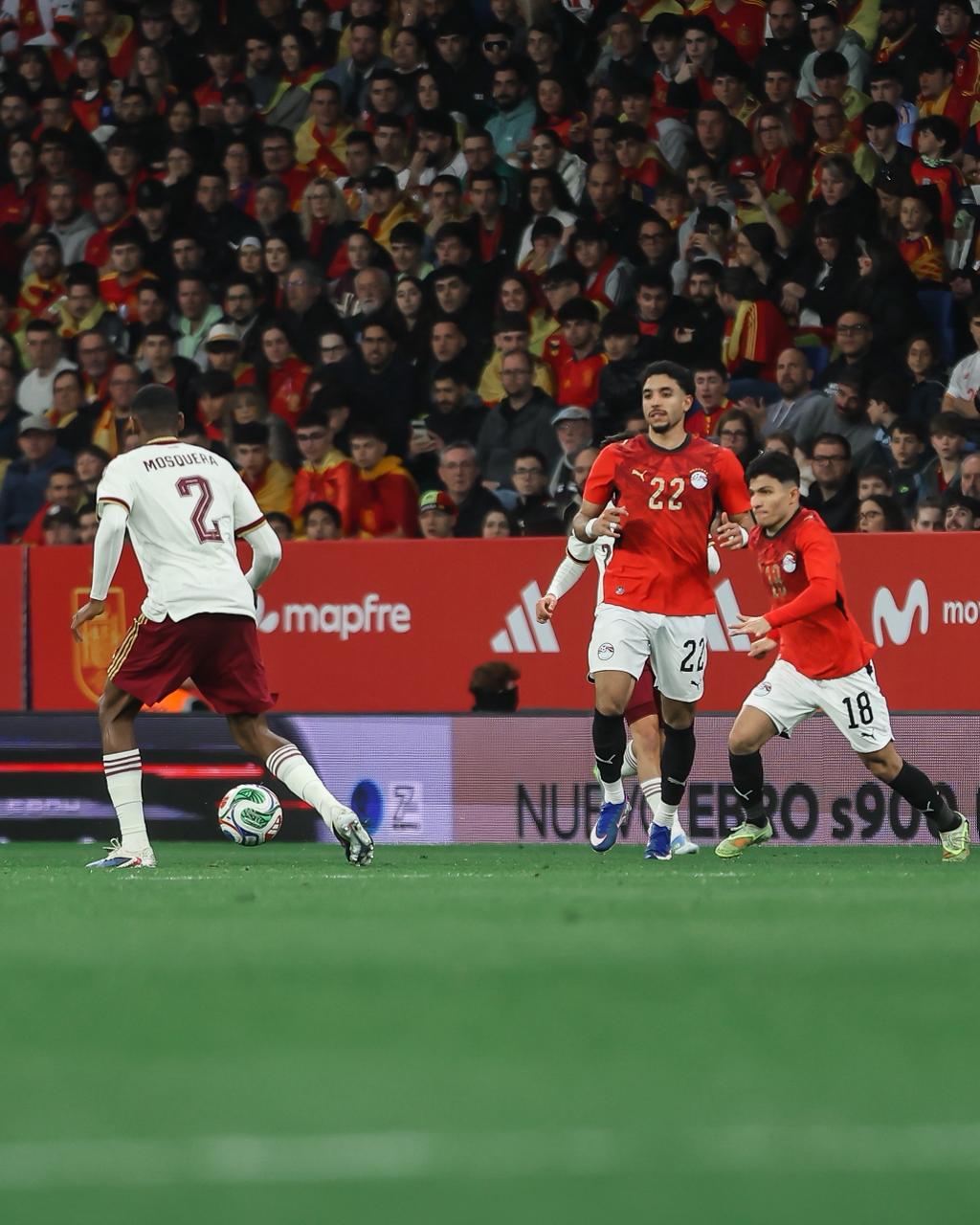 بالصور .. منتخب مصر يتعادل مع إسبانيا بعد أداء رائع