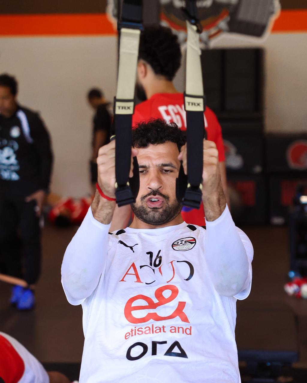 بالصور: تدريبات في الجيم لمنتخب مصر استعداداً لودية البرازيل